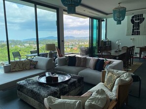Living area - Ocean View Villa BangTao Phuket (Cherng Talay Thalang)