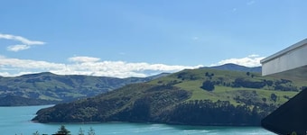 Akaroa Harbour Views | Deck, Cosy Fireplace