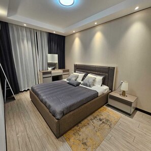 1 soverom, strykejern/-brett, wi-fi og sengetøy