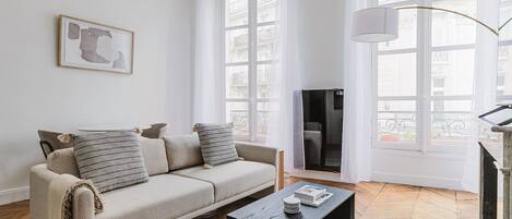 Tv och en stereo