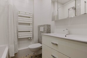 Hair dryer, towels