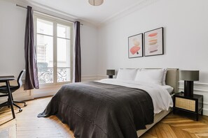 2 chambres, fer et planche à repasser, Wi-Fi, literie fournie