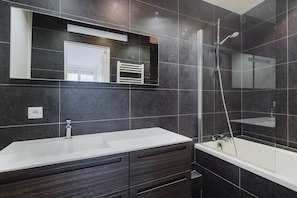 Hair dryer, towels