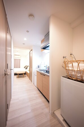 Classic Quadruple Room, Balcony | Blackout drapes, soundproofing, iron/ironing board, free WiFi - rakuyado-hanazonoekmae (Osaka)
