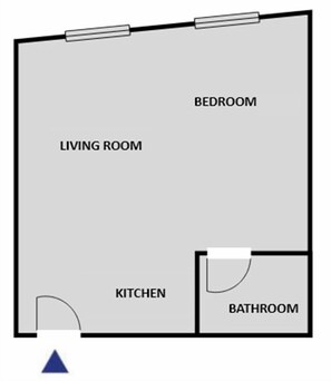 Floor plan - Blueground | Le Marais, near Seine River (Paris)
