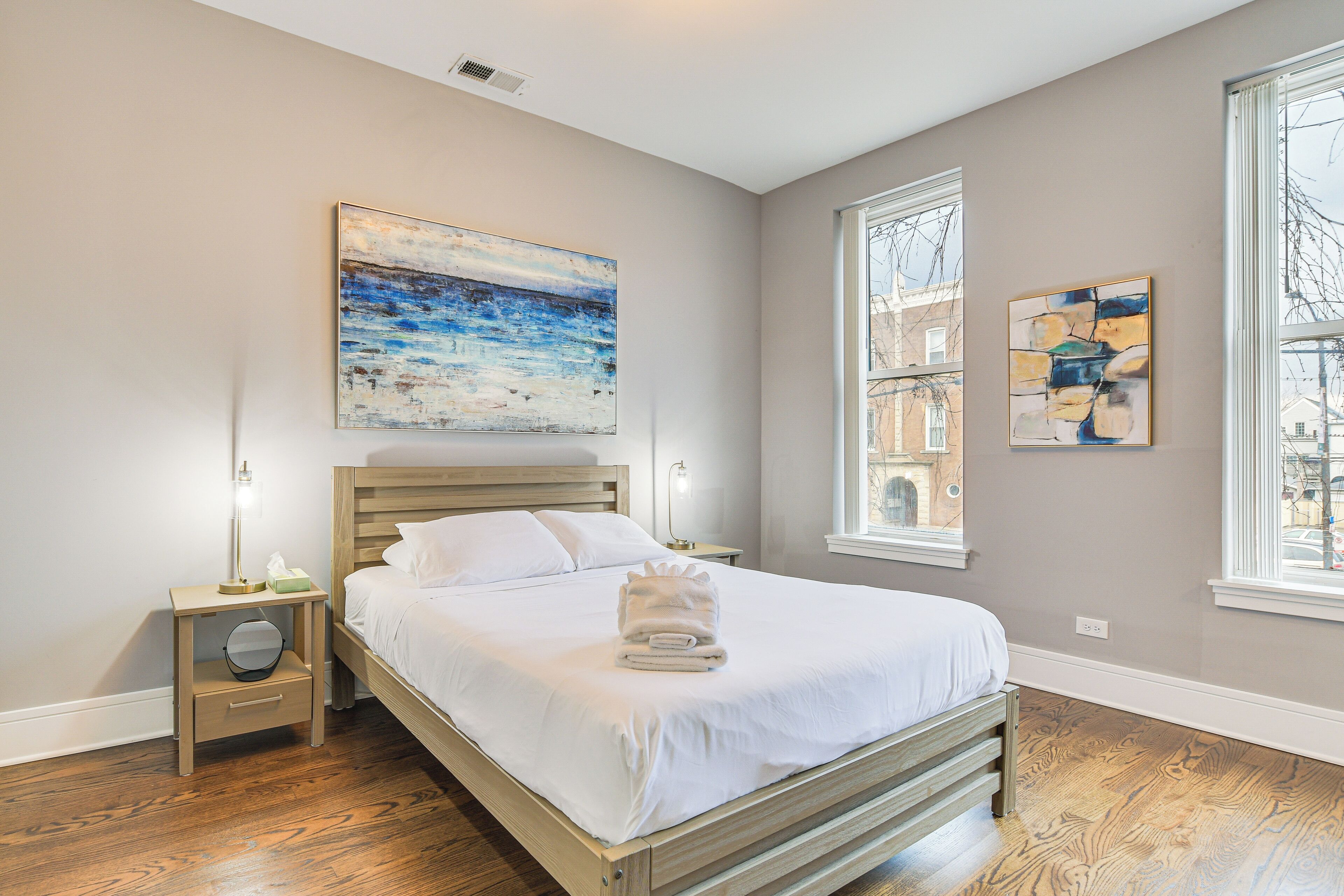 2 bedrooms, iron/ironing board, WiFi, bed sheets