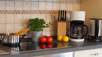 Kühlschrank, Ofen, Herdplatte, Geschirrspüler