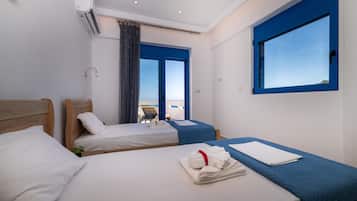 Apartment, 2 Schlafzimmer, Meerblick | Kostenloses WLAN, Bettwäsche