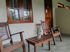 Chambre Standard double, patio, vue sur le jardin | Terrasse/patio