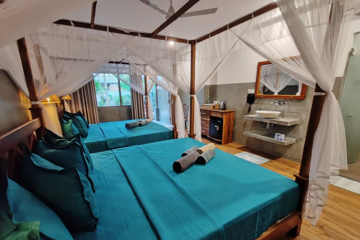 Comfort Quadruple Room, Patio, Garden View | Free WiFi