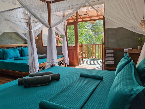 Firemannsrom – deluxe, balkong, hageutsikt | Wi-fi (inkludert)