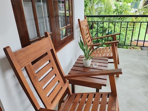 Studio supérieur, balcon, vue sur le jardin | Terrasse/patio
