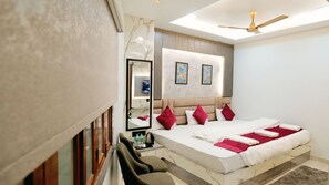 Standard Triple Room | Laptop workspace, soundproofing, iron/ironing board, free WiFi - Hotel Shiv Sudhaa (Varanasi)