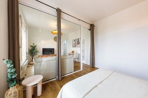1 bedroom, iron/ironing board, travel crib, free WiFi