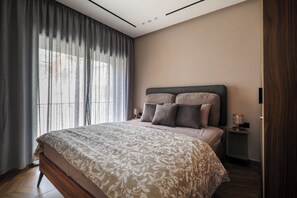 Comfort Apartment, 1 Queen Bed with Sofa bed, Non Smoking, Air conditioning | Egyptian cotton sheets, premium bedding, Select Comfort beds - Cozy Elegant Apartment - Rabat Center- Free Parking & AirC & Internet (Rabat)