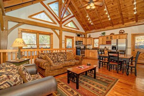 TV, fireplace, video games