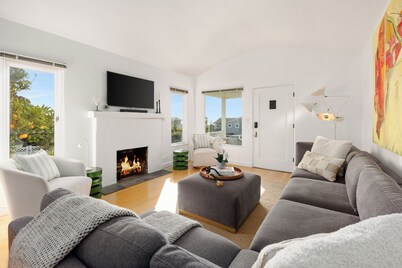 Historic Cottage w/ Ocean Views + Hot Tub + Yard
