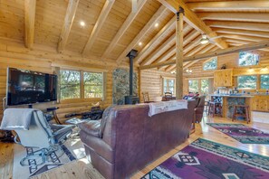 House (3 Bedrooms) | Interior - 33 Mi to Yosemite NP: Custom Log Home w/ Deck! (Mariposa)