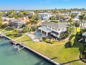 Exterior - Grand Waterfront Home–Private Pool & Dock Access Emerald Bay in LBK by RVA (Longboat Key)