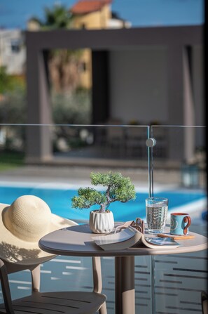 Luxury Apartment, Garden View, Ground Floor | Balcony view - Magian Luxury Apartments (Malevizi)
