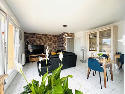 Very bright 54 m² apartment with 44 m² roof terrace