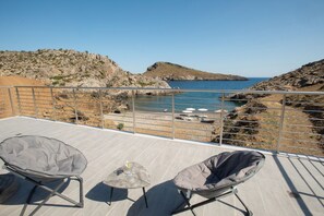 View from property - Beachfront Villa Kyma. Your own paradise (Faistos)