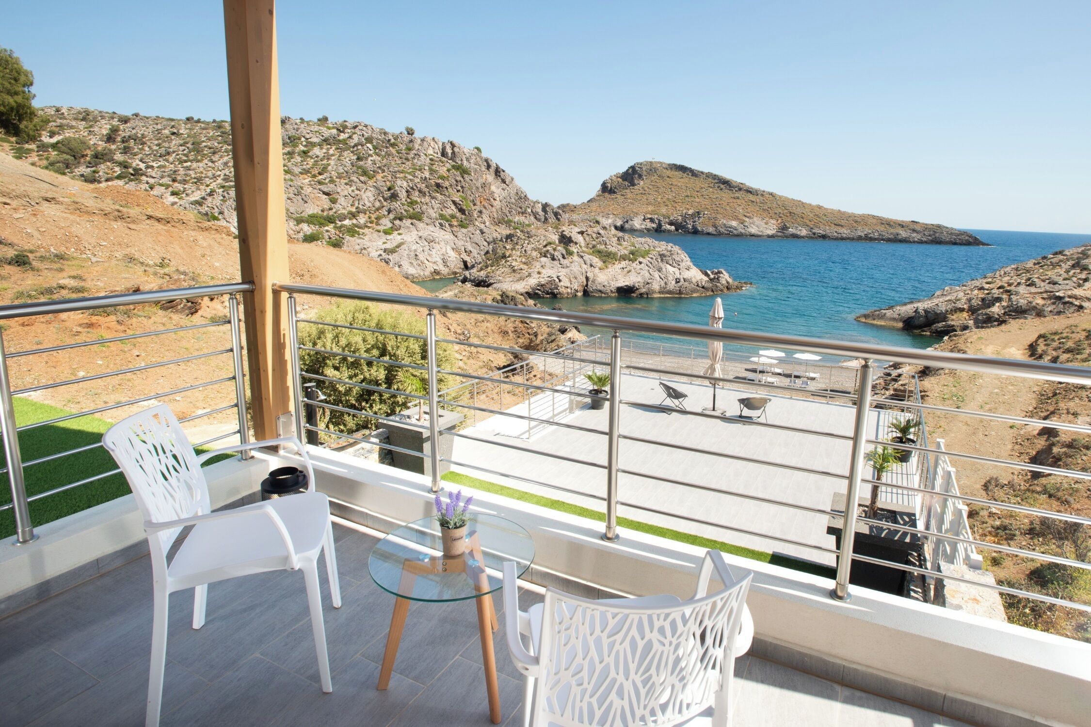 Deluxe Villa, Beach View | Terrace/patio