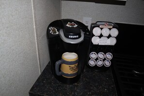 Coffee and/or coffee maker - GamerBnB, relive all of video game history in the comfort of a bed & breakfast. (Deerfield)