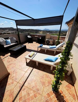 Terrace/patio - Sunset View Golf Course Apartment Alicante (Ciudad Quesada)