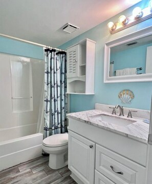 Towels, soap, toilet paper