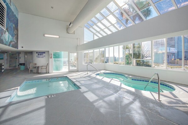 Indoor pool, outdoor pool