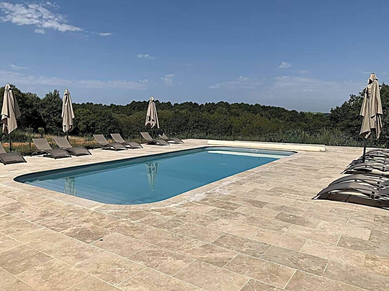 A heated pool