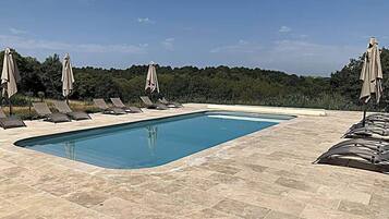A heated pool