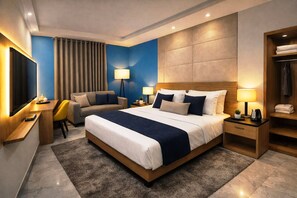 Habitación doble superior | Ropa de cama de alta calidad, edredón y camas con efecto memoria 