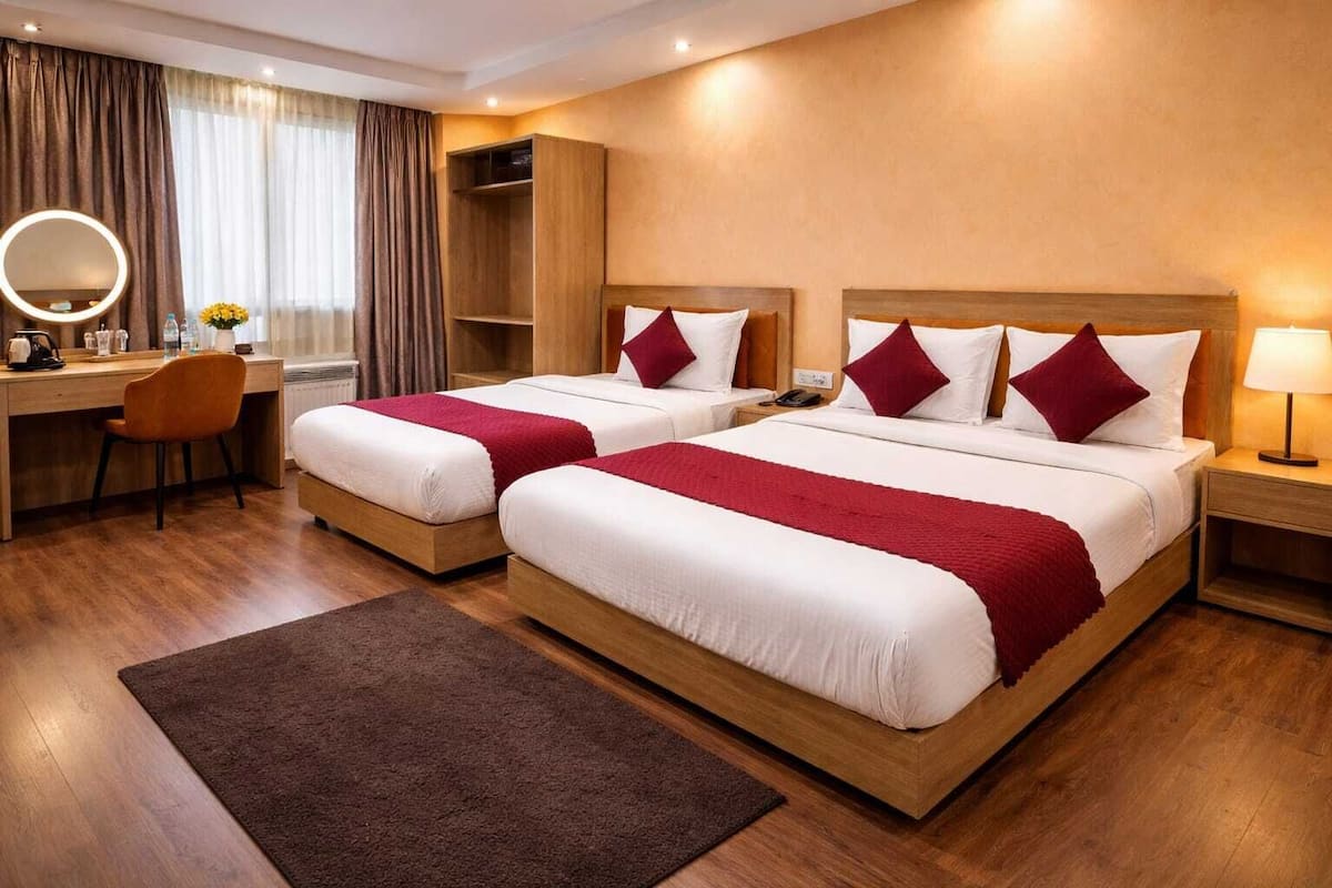Family Triple Room | Premium bedding, down comforters, memory foam beds, in-room safe