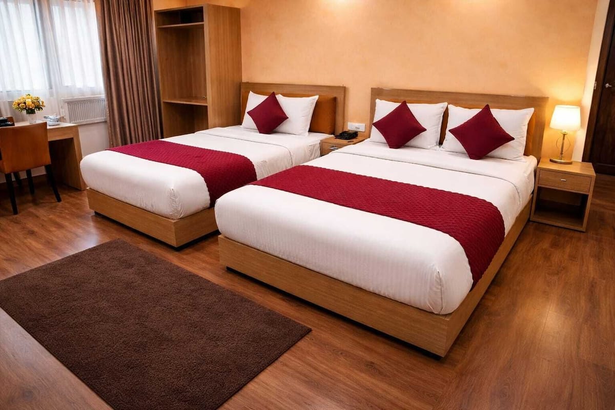 Premium bedding, down duvets, memory-foam beds, in-room safe