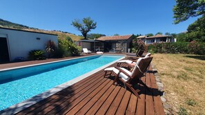 Piscine extérieure, piscine chauffée