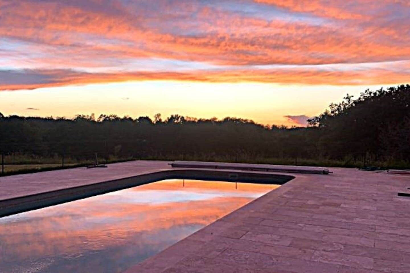 A heated pool