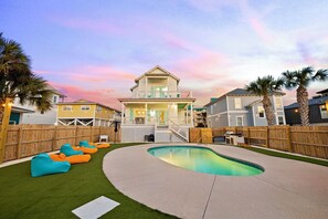 A heated pool