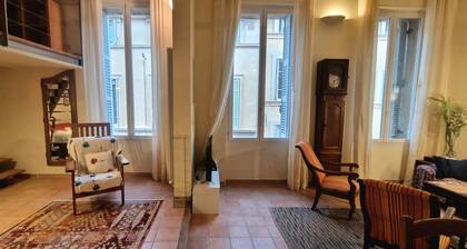Loft in 17th century town house, city center, air-conditioned