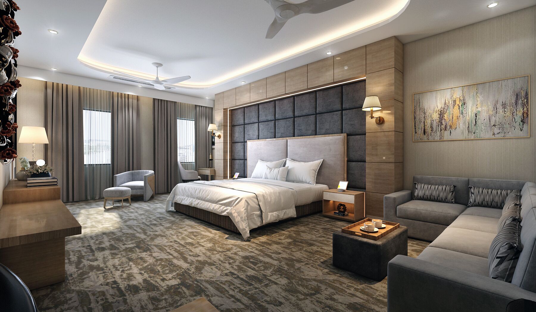 Coffres-forts dans les chambres, rideaux occultants