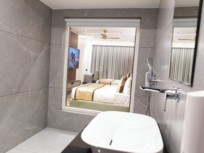 Superior Double or Twin Room, Housekeeping, City View | Bathroom | Free toiletries, slippers, towels, soap - Narang Hotel (Hanumangarh)