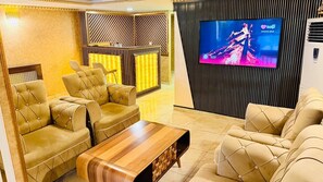 Siddeområde i lobbyen