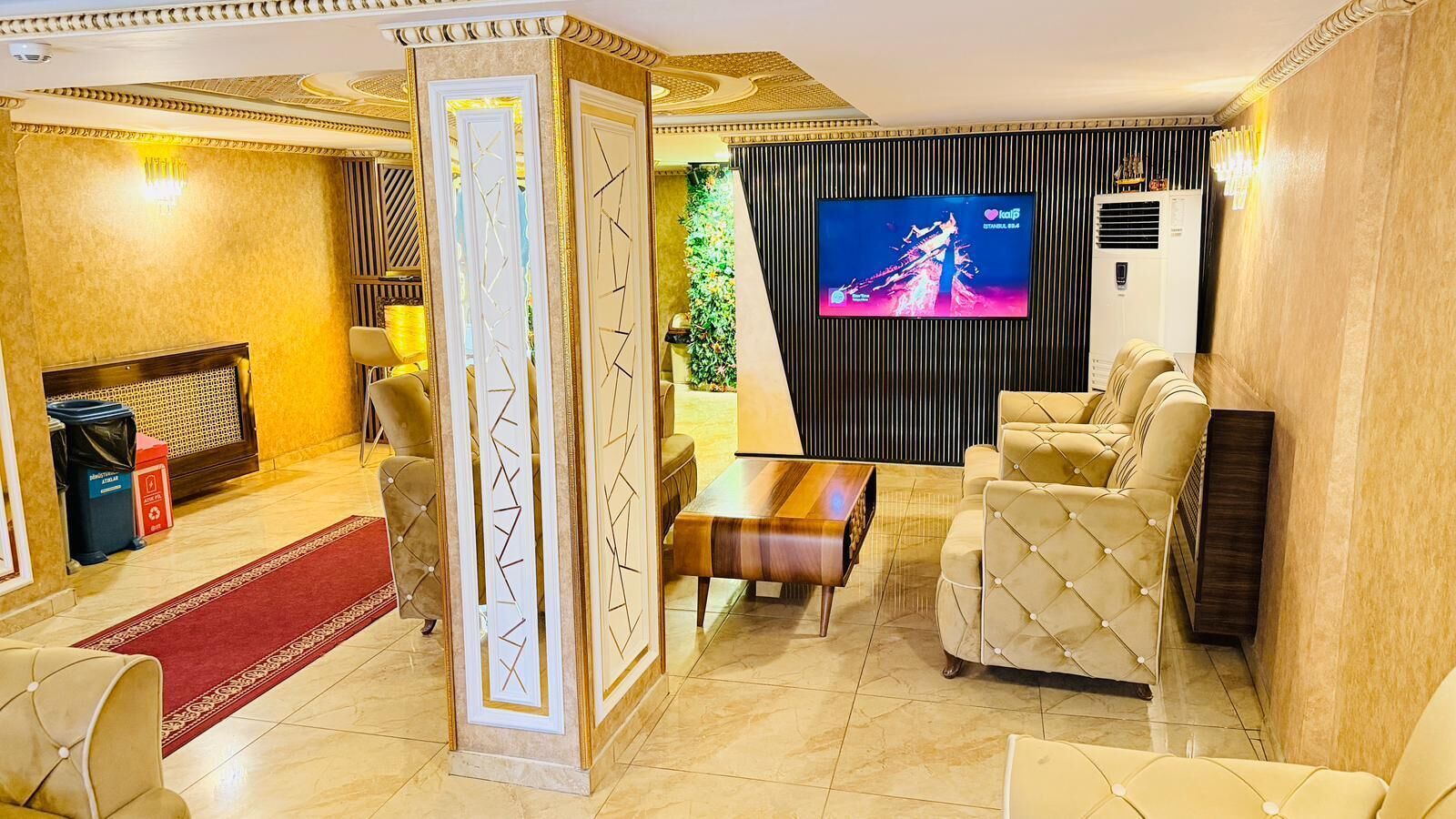 Siddeområde i lobbyen