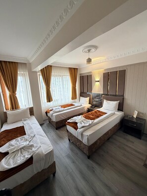 Standard Triple Room, 3 Twin Beds | Premium bedding, minibar, soundproofing, free WiFi - Alklas Hotel (Istanbul)