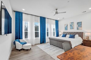 2 عدّة غرف نوم ومكتب وواي فاي وملاءات أسرّة