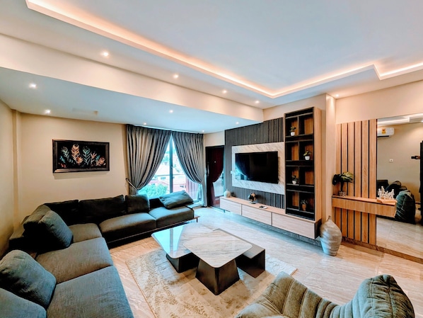 Superior appartement | Woonruimte | Flatscreentelevisie