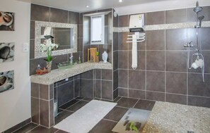 Shower, hair dryer