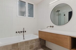 Hair dryer, towels