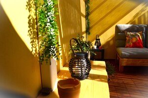 Suite monolocale Deluxe, 1 camera da letto, vista montagna | Terrazza/patio